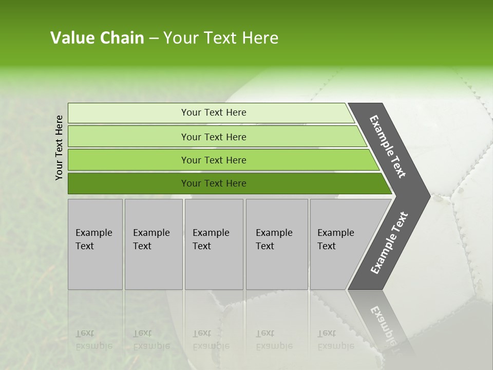 A Worn-Out Soccer Ball PowerPoint Template