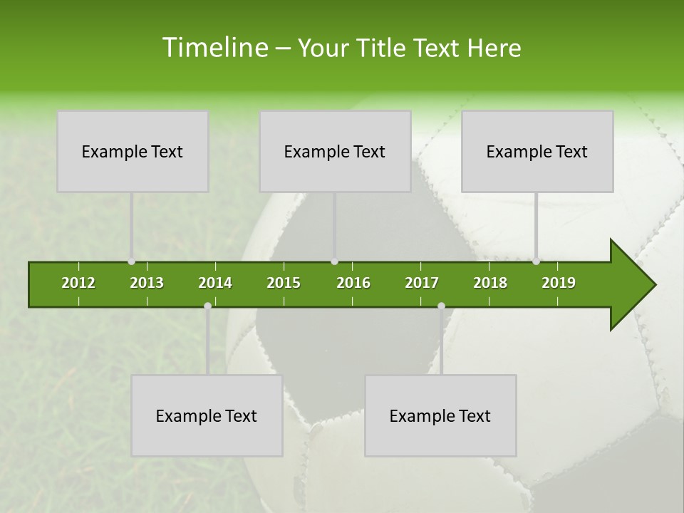 A Worn-Out Soccer Ball PowerPoint Template