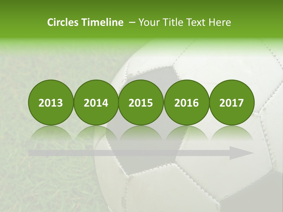 A Worn-Out Soccer Ball PowerPoint Template
