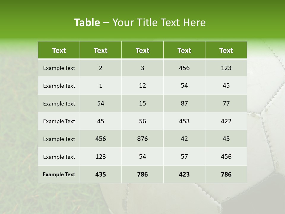 A Worn-Out Soccer Ball PowerPoint Template