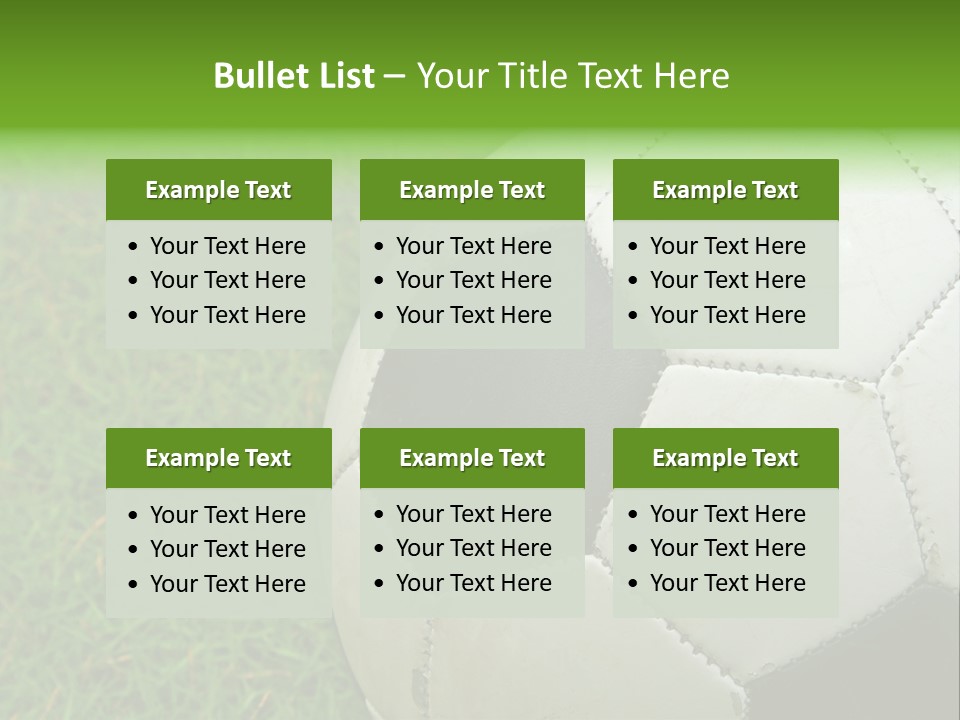 A Worn-Out Soccer Ball PowerPoint Template