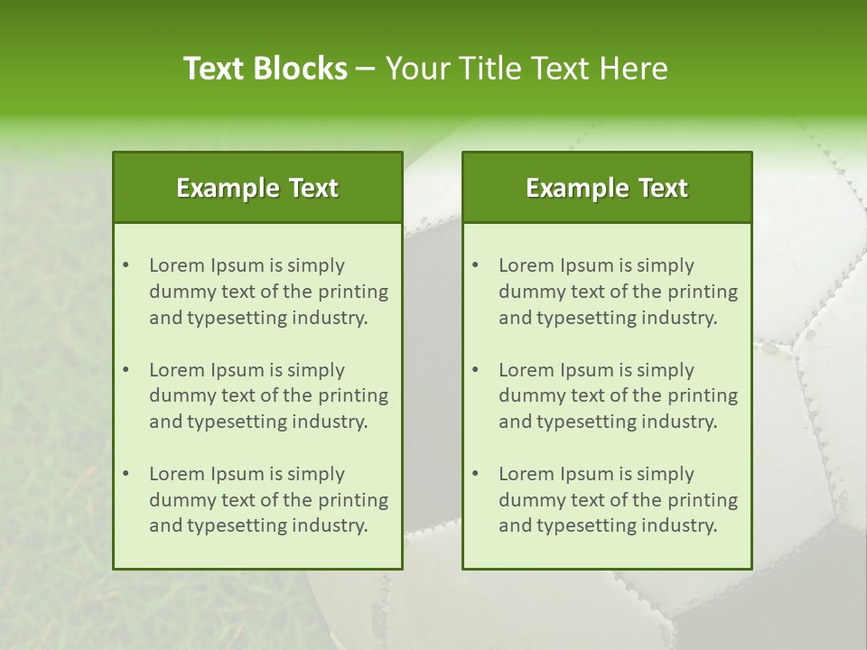 A Worn-Out Soccer Ball PowerPoint Template