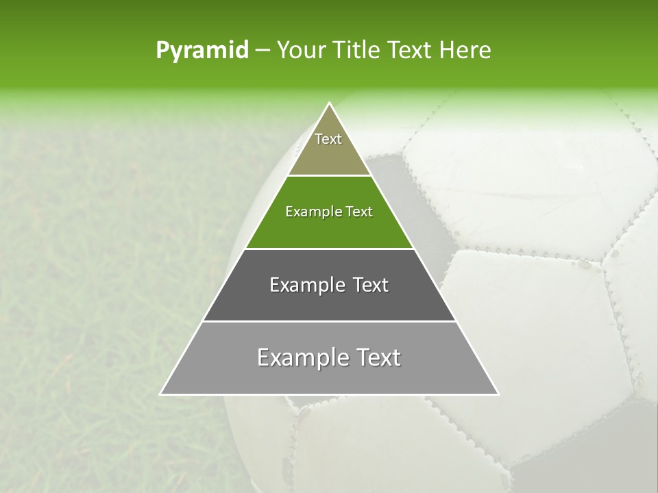 A Worn-Out Soccer Ball PowerPoint Template