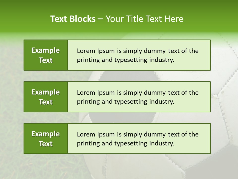 A Worn-Out Soccer Ball PowerPoint Template