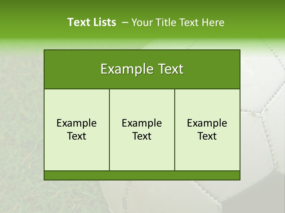 A Worn-Out Soccer Ball PowerPoint Template