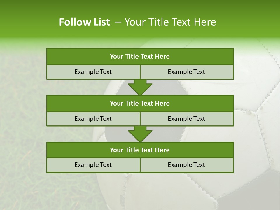 A Worn-Out Soccer Ball PowerPoint Template