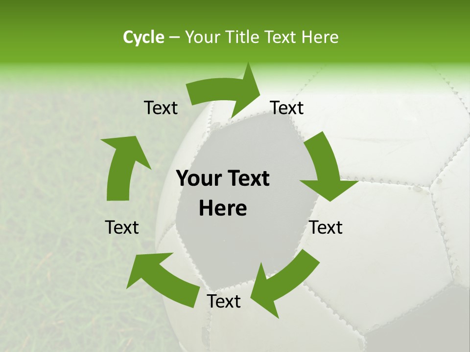 A Worn-Out Soccer Ball PowerPoint Template