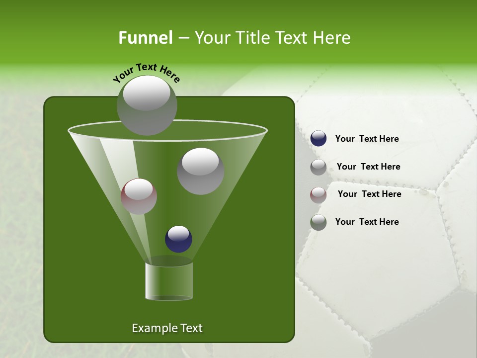 A Worn-Out Soccer Ball PowerPoint Template