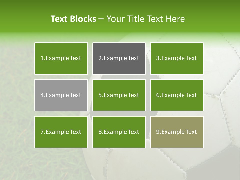 A Worn-Out Soccer Ball PowerPoint Template
