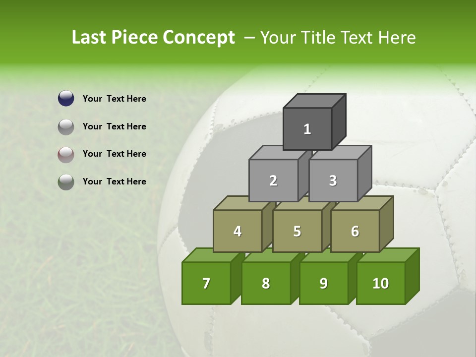 A Worn-Out Soccer Ball PowerPoint Template