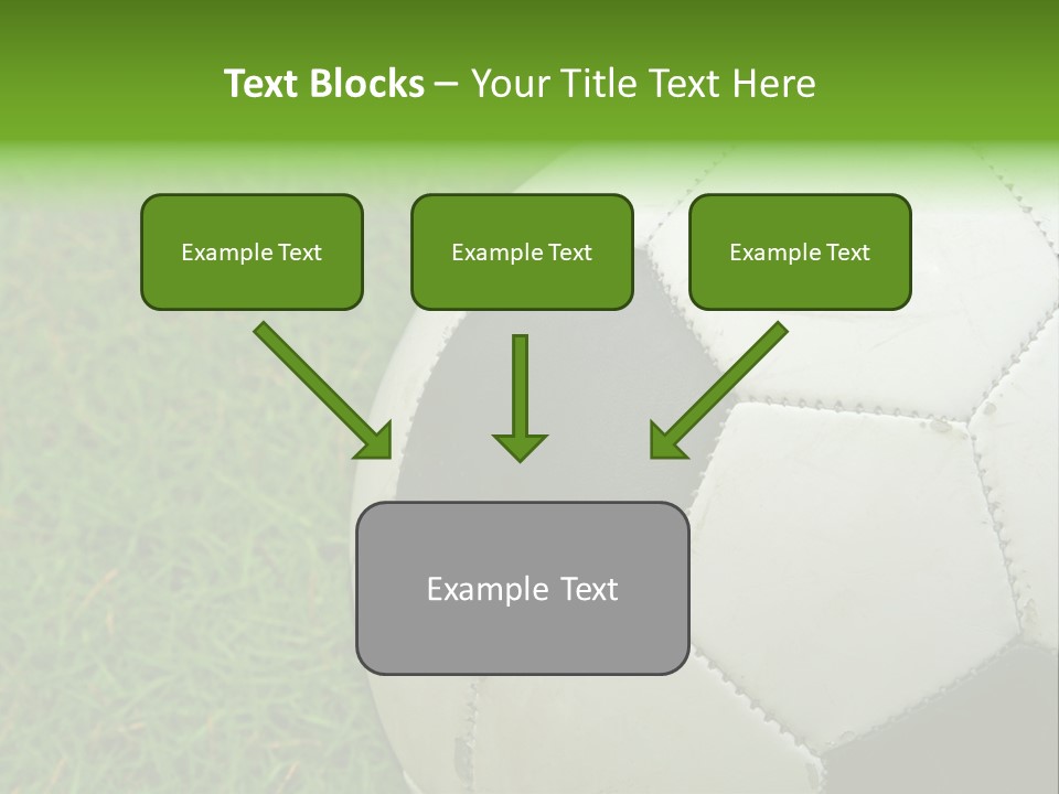 A Worn-Out Soccer Ball PowerPoint Template