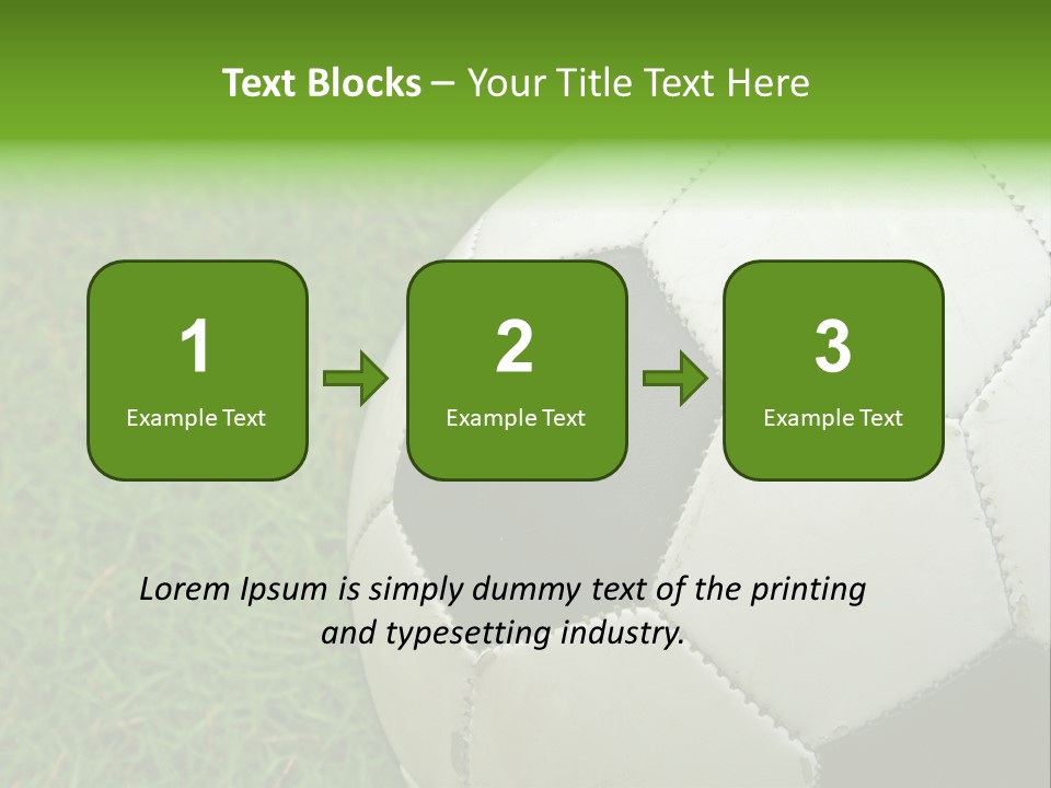 A Worn-Out Soccer Ball PowerPoint Template