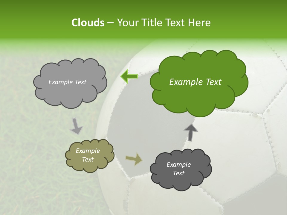 A Worn-Out Soccer Ball PowerPoint Template