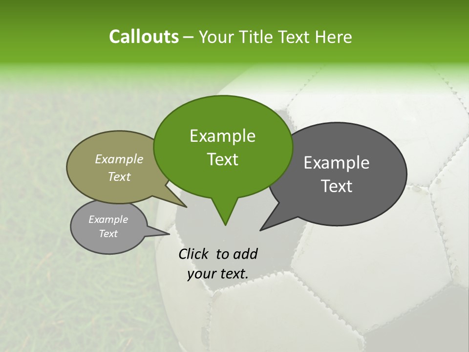 A Worn-Out Soccer Ball PowerPoint Template