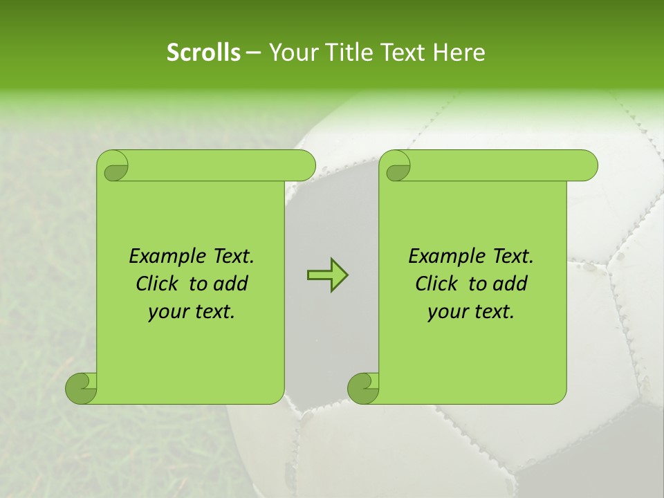 A Worn-Out Soccer Ball PowerPoint Template