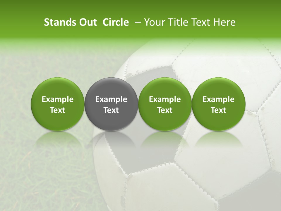 A Worn-Out Soccer Ball PowerPoint Template