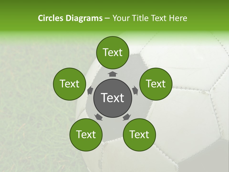 A Worn-Out Soccer Ball PowerPoint Template