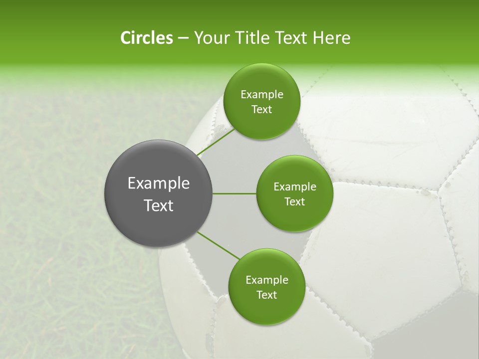 A Worn-Out Soccer Ball PowerPoint Template
