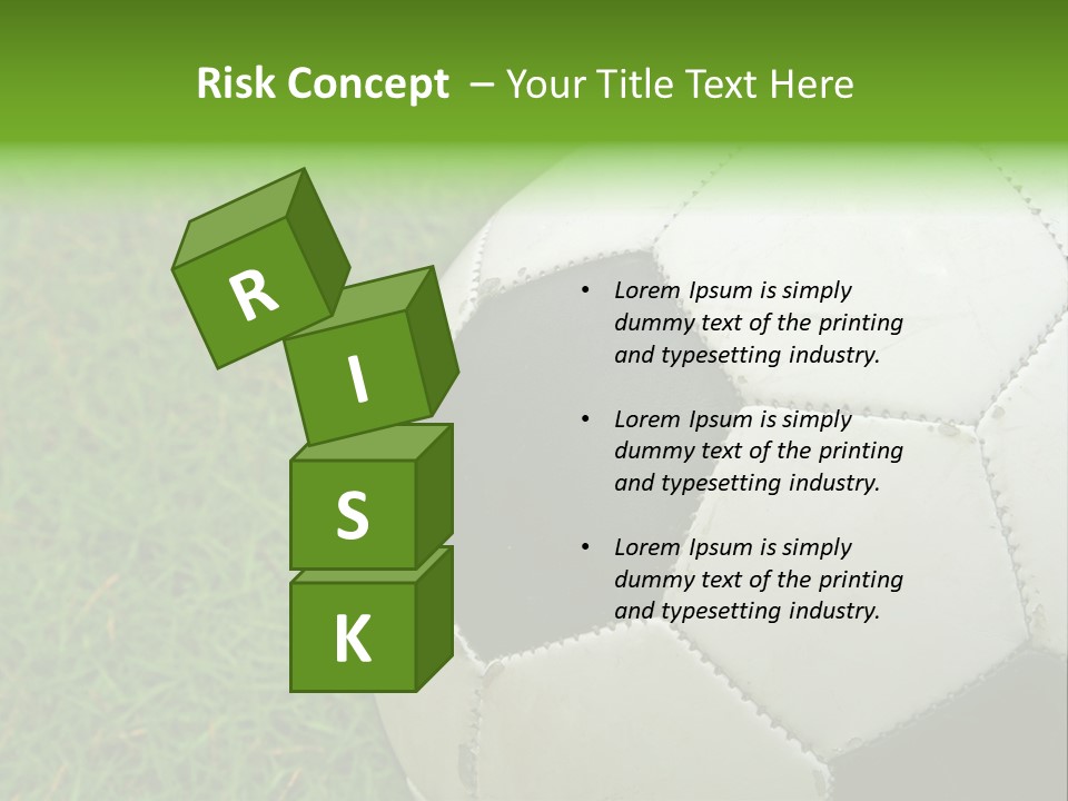 A Worn-Out Soccer Ball PowerPoint Template