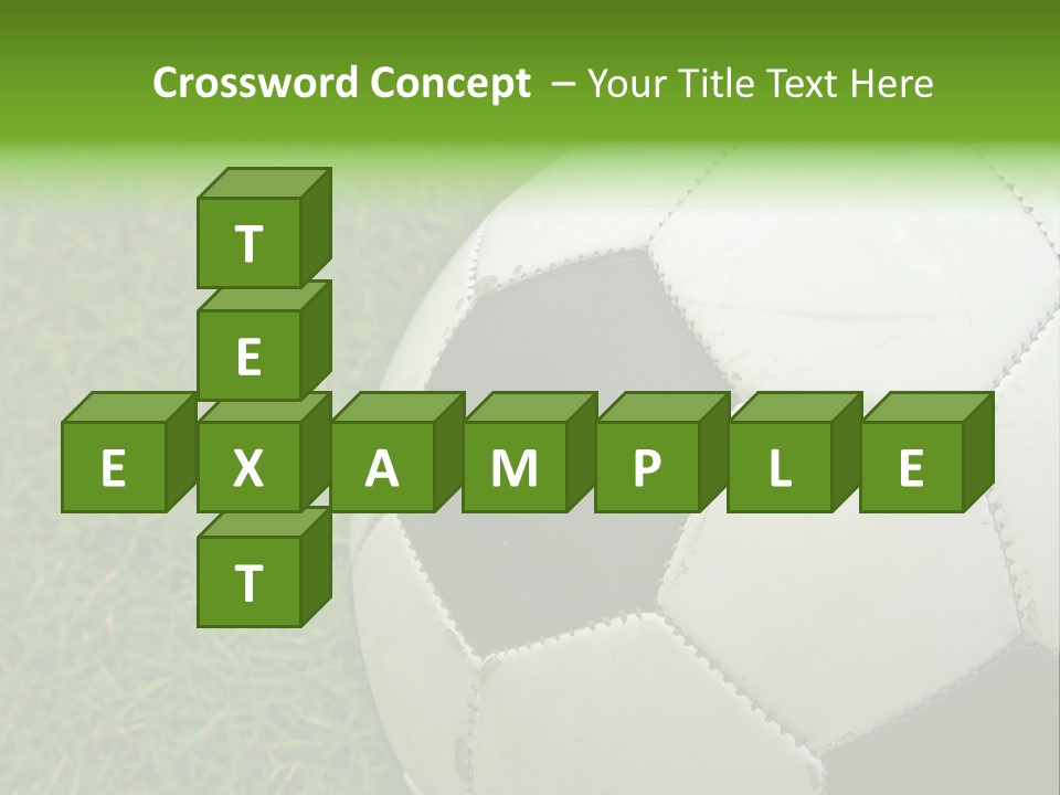 A Worn-Out Soccer Ball PowerPoint Template