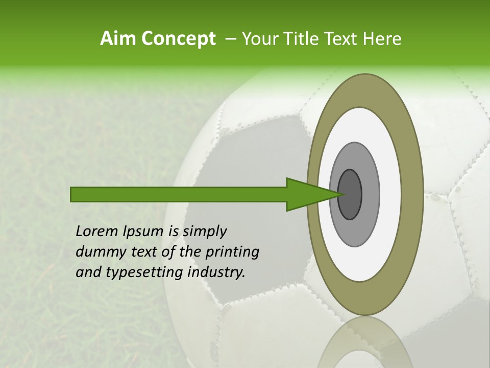 A Worn-Out Soccer Ball PowerPoint Template
