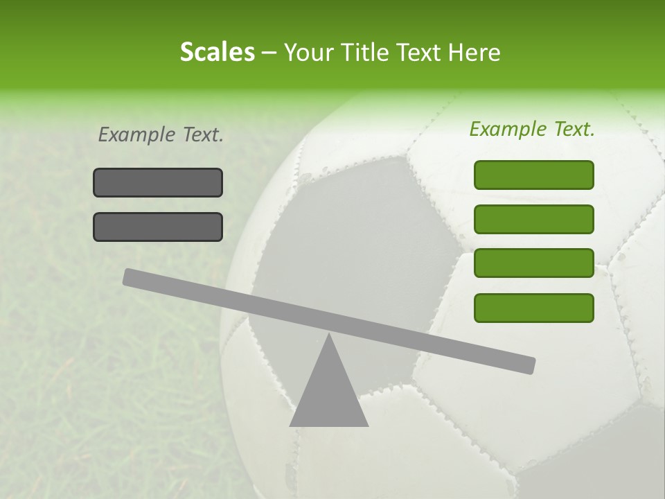 A Worn-Out Soccer Ball PowerPoint Template