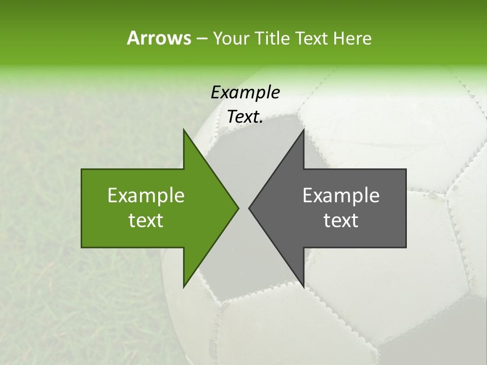 A Worn-Out Soccer Ball PowerPoint Template