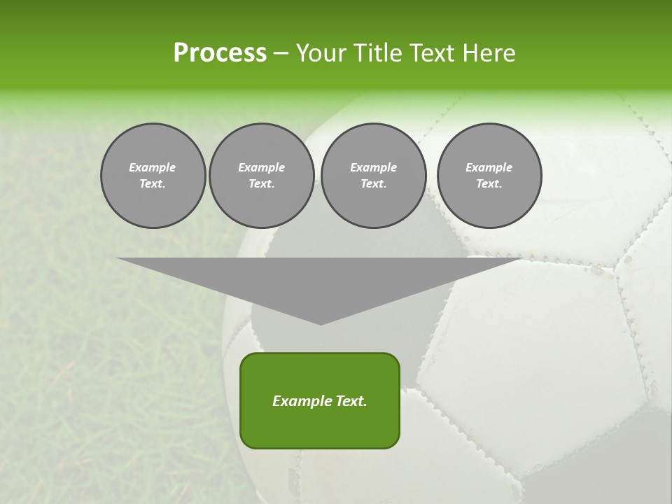A Worn-Out Soccer Ball PowerPoint Template