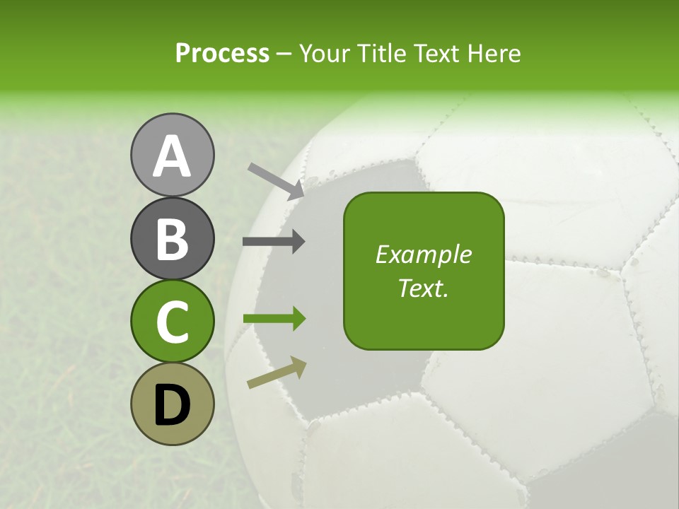 A Worn-Out Soccer Ball PowerPoint Template