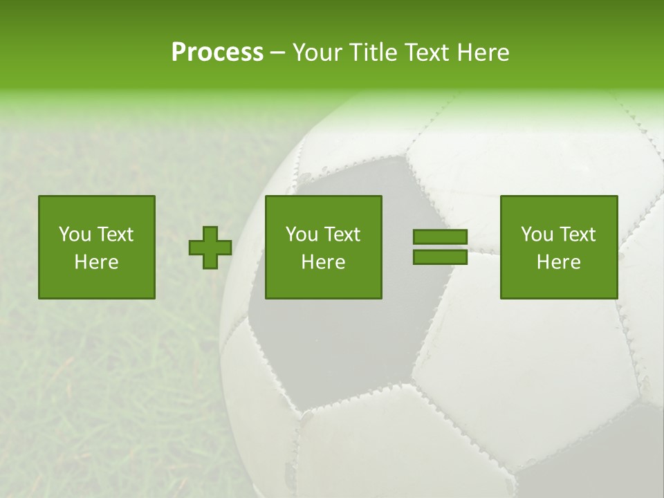 A Worn-Out Soccer Ball PowerPoint Template