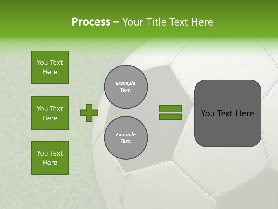 A Worn-Out Soccer Ball PowerPoint Template
