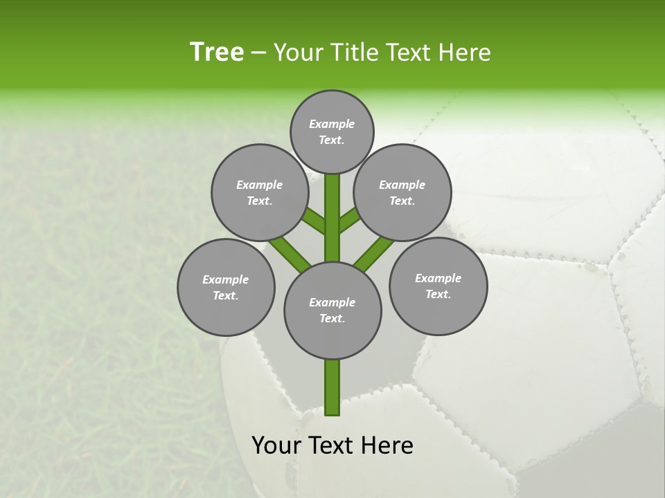 A Worn-Out Soccer Ball PowerPoint Template