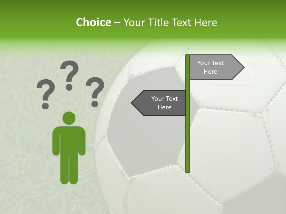 A Worn-Out Soccer Ball PowerPoint Template