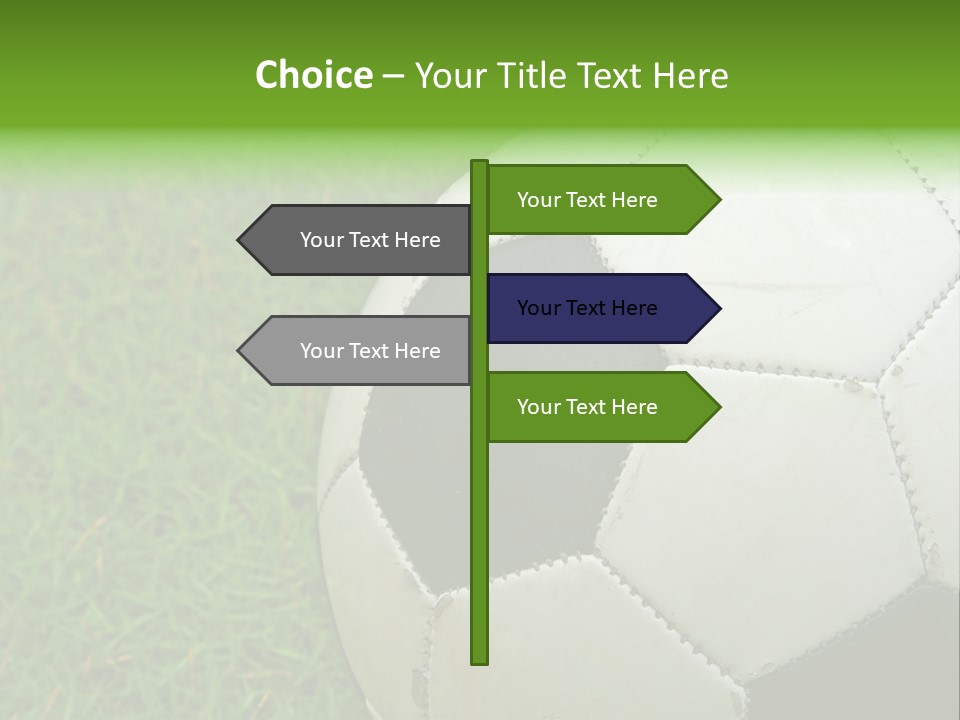 A Worn-Out Soccer Ball PowerPoint Template