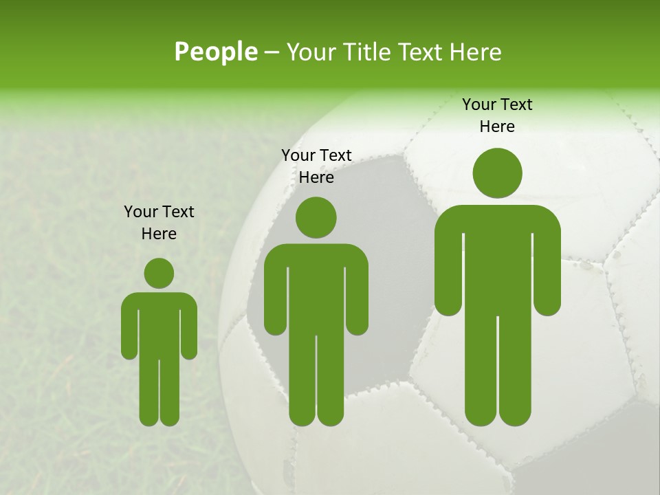 A Worn-Out Soccer Ball PowerPoint Template