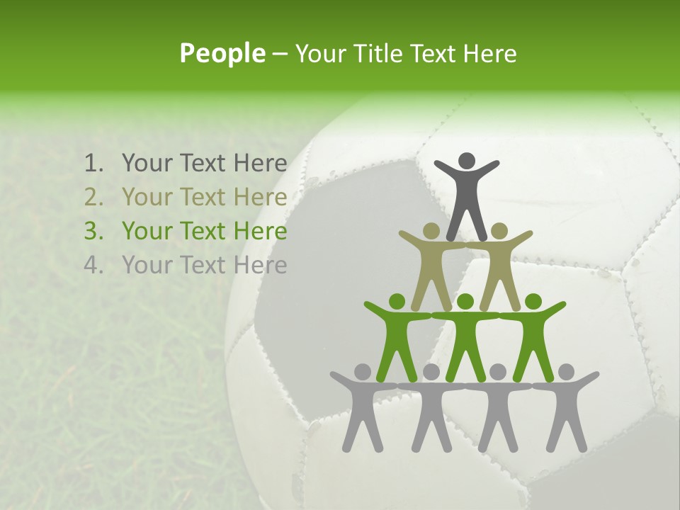 A Worn-Out Soccer Ball PowerPoint Template
