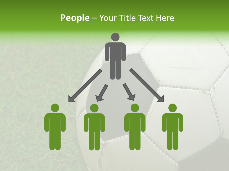 A Worn-Out Soccer Ball PowerPoint Template