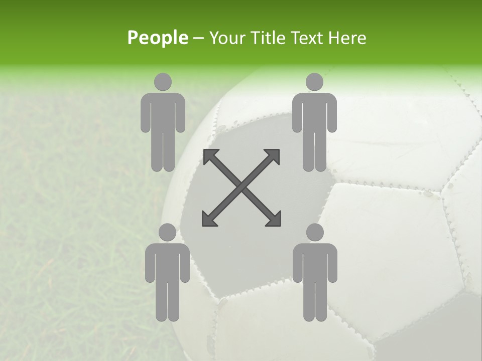 A Worn-Out Soccer Ball PowerPoint Template