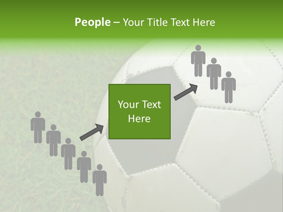 A Worn-Out Soccer Ball PowerPoint Template