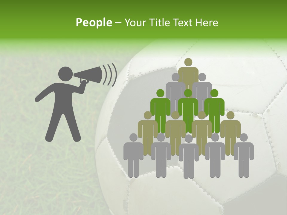 A Worn-Out Soccer Ball PowerPoint Template