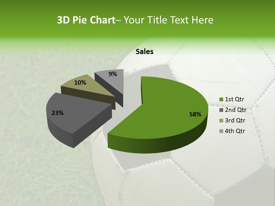 A Worn-Out Soccer Ball PowerPoint Template