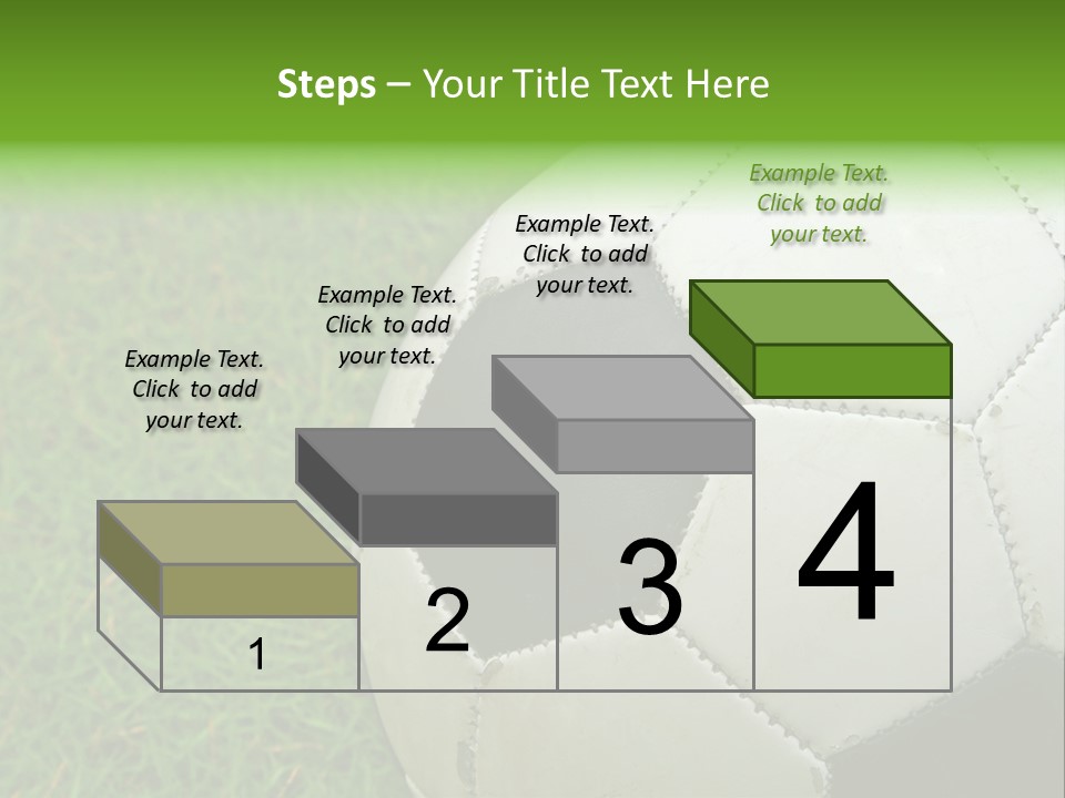 A Worn-Out Soccer Ball PowerPoint Template