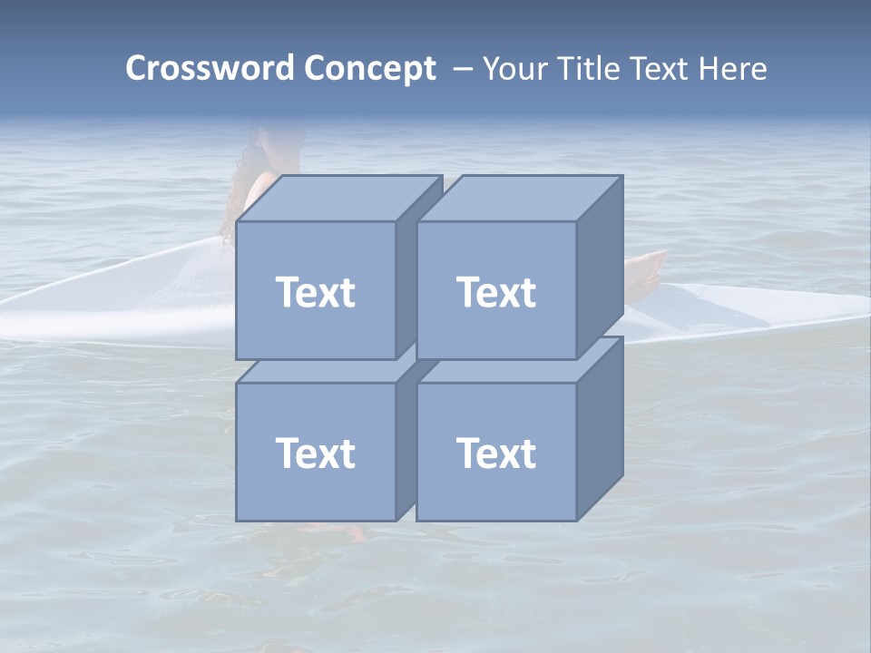 Teenage Girl In A Canoe PowerPoint Template