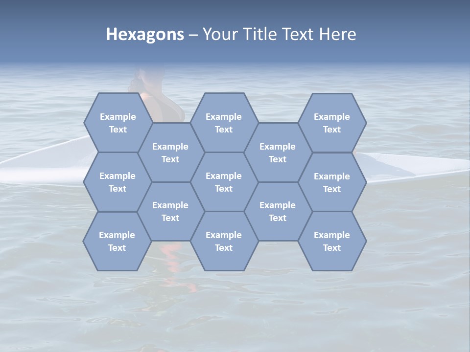 Teenage Girl In A Canoe PowerPoint Template