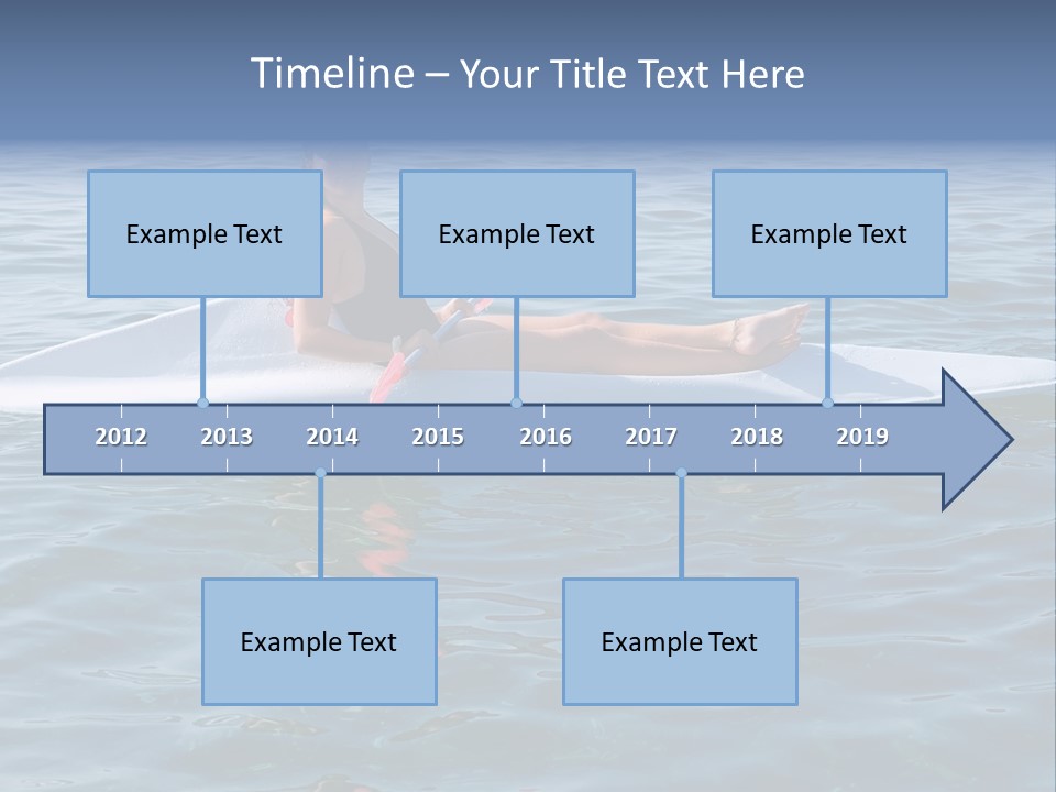 Teenage Girl In A Canoe PowerPoint Template