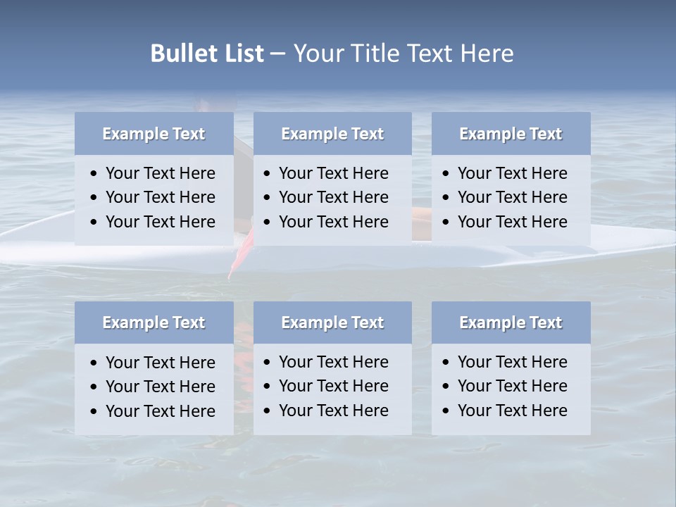 Teenage Girl In A Canoe PowerPoint Template