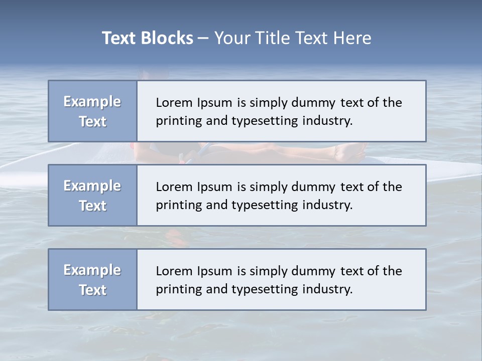 Teenage Girl In A Canoe PowerPoint Template