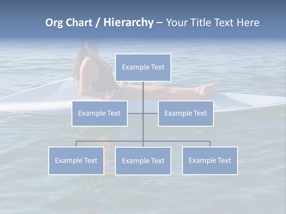 Teenage Girl In A Canoe PowerPoint Template