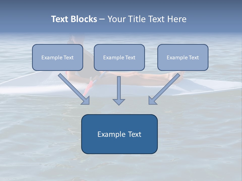 Teenage Girl In A Canoe PowerPoint Template