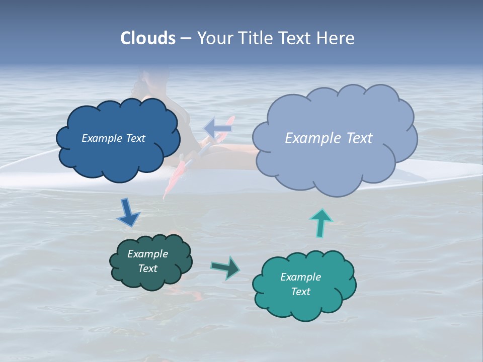 Teenage Girl In A Canoe PowerPoint Template